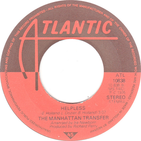 The Manhattan Transfer – Chanson D'Amour (1976) – Foto 1