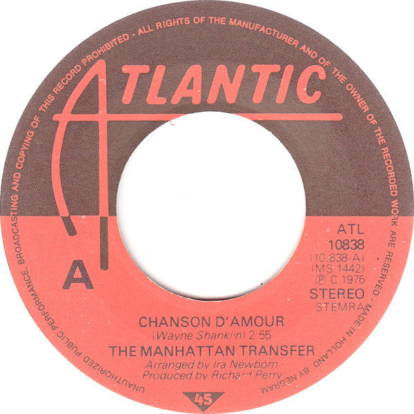 The Manhattan Transfer – Chanson D'Amour (1976) – Foto 2