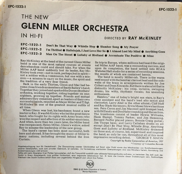 The New Glenn Miller Orchestra – The New Glenn Miller Orchestra In Hi Fi (1957) – Foto 1
