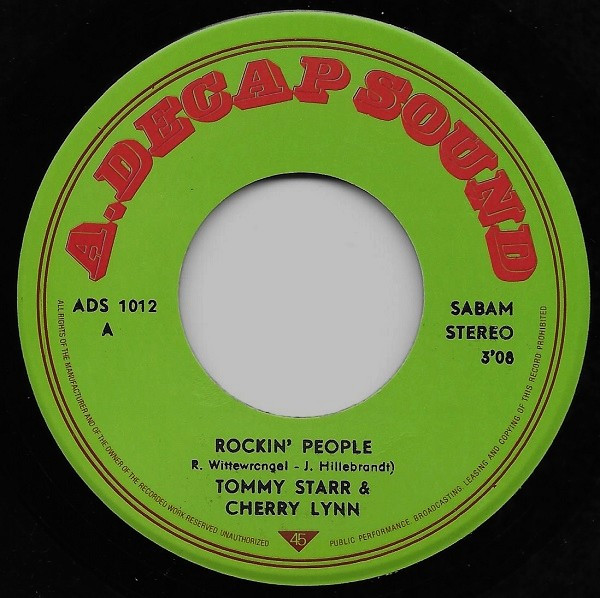 Tommy Starr (2) – Rockin' People / I Think I Could Love You (1977) – Foto 2