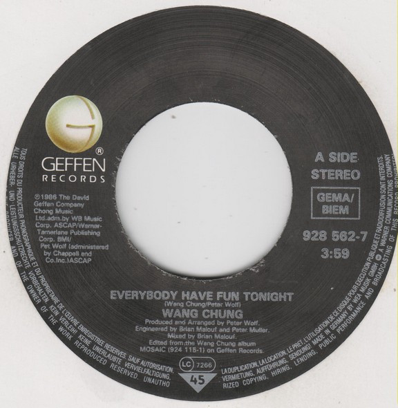 Wang Chung – Everybody Have Fun Tonight (1986) – Foto 2