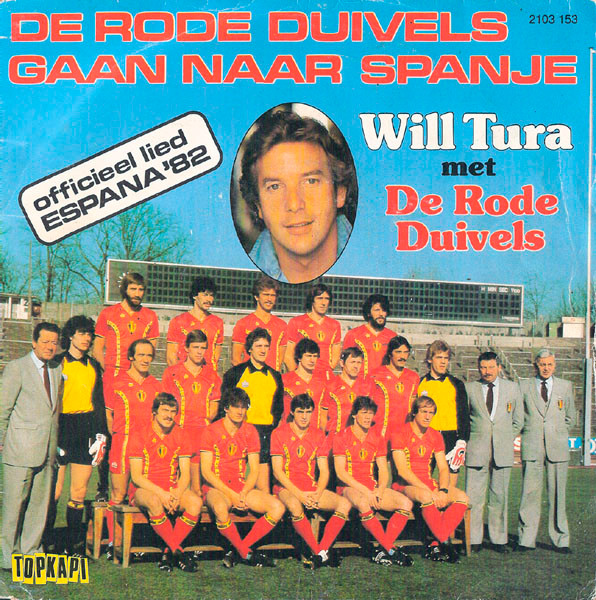 Will Tura – De Rode Duivels Gaan Naar Spanje (1982) – Hoes