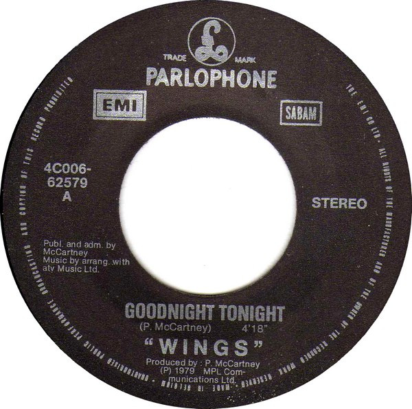 Wings (2) – Goodnight Tonight (1979) – Foto 2