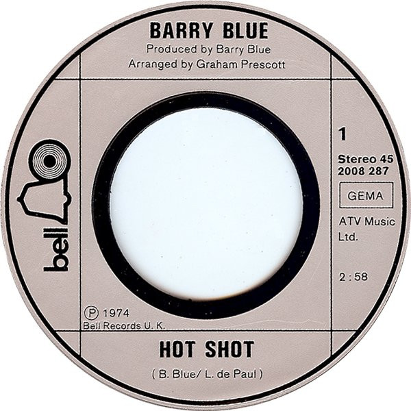 Barry Blue – Hot Shot (1974) – Foto 2