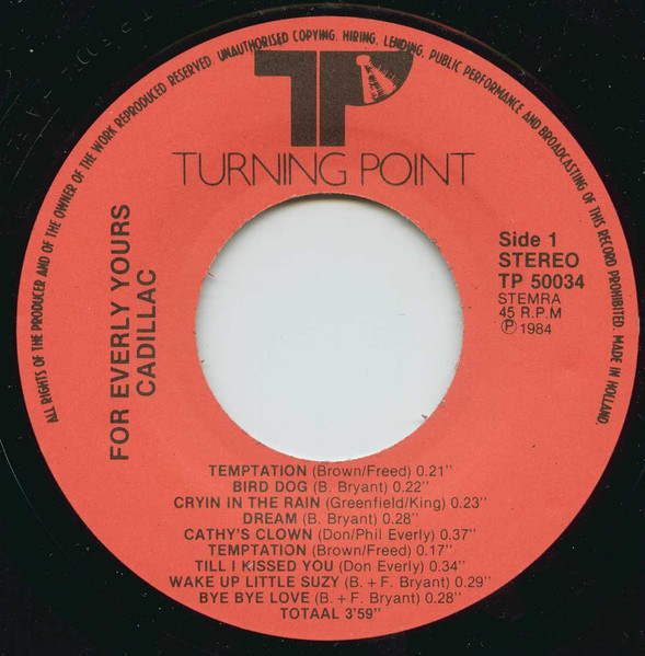 Cadillac (4) – For Everly Yours (1984) – Foto 2