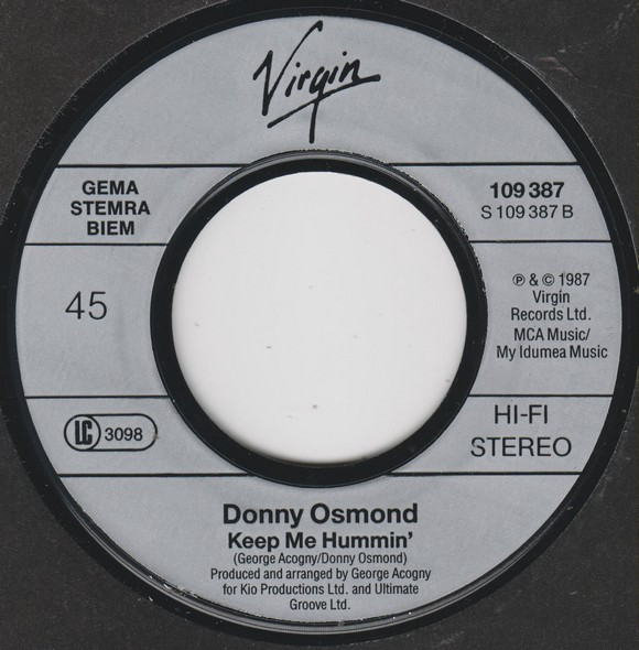 Donny Osmond – I'm In It For Love (1987) – Foto 1