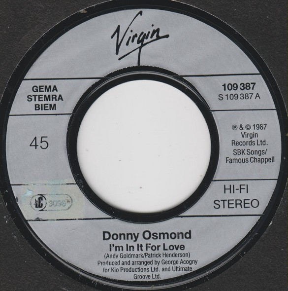 Donny Osmond – I'm In It For Love (1987) – Foto 2