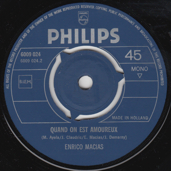 Enrico Macias – Le Plus Beau Voyage (1970) – Hoes