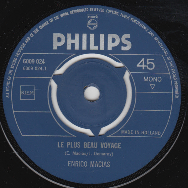 Enrico Macias – Le Plus Beau Voyage (1970) – Foto 2