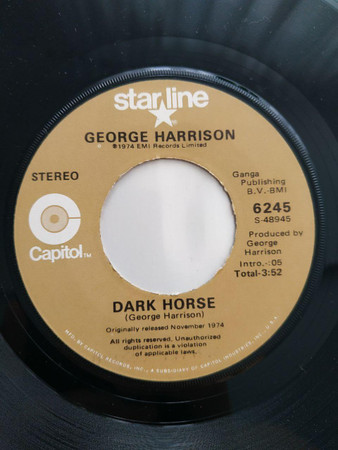 George Harrison – Dark Horse / You (1977) – Hoes