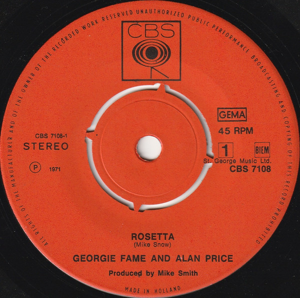 Georgie Fame – Rosetta (1971) – Foto 2