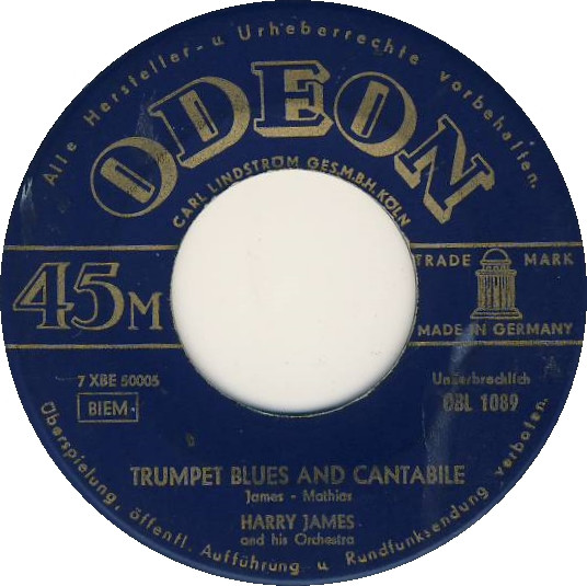 Harry James And His Orchestra – Trumpet Blues And Cantabile / Concerto For Trumpet (1953) – Hoes