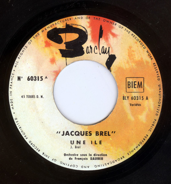 Jacques Brel – Une Ile / Rosa (1962) – Hoes