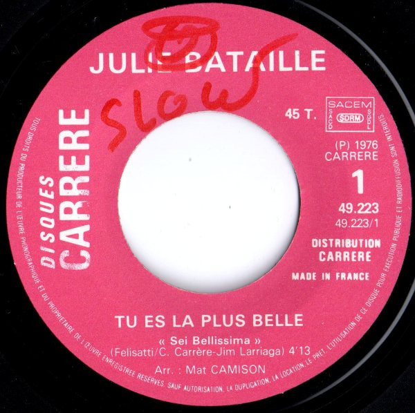 Julie Bataille – Tu Es La Plus Belle (1976) – Foto 2