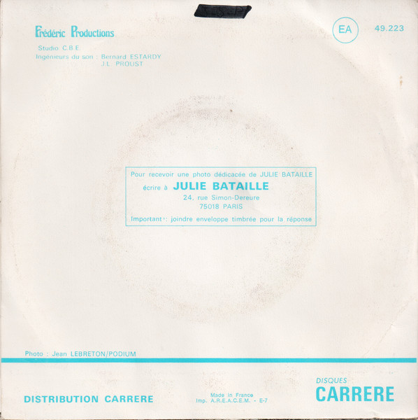 Julie Bataille – Tu Es La Plus Belle (1976) – Foto 3