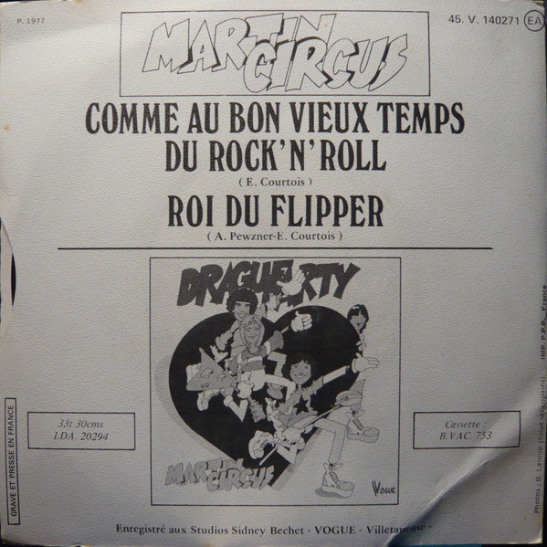 Martin Circus – Comme Au Bon Vieux Temps Du Rock 'N' Roll (1977) – Foto 3