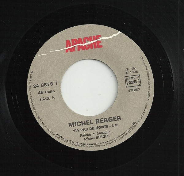 Michel Berger – Y'a Pas De Honte (1985) – Foto 2