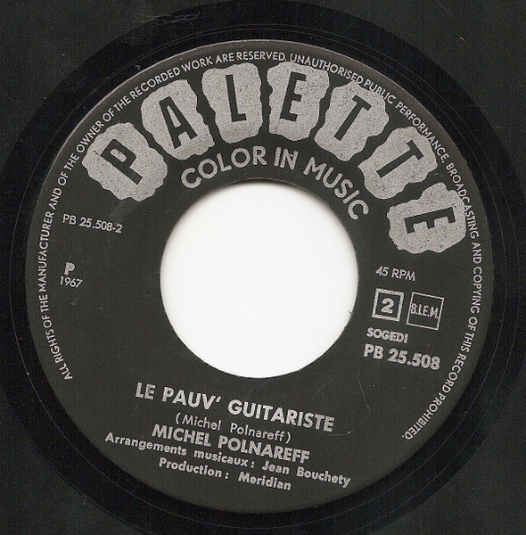 Michel Polnareff – Ta, Ta, Ta, Ta / Le Pauv' Guitariste (1967) – Foto 1