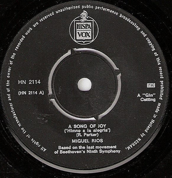 Miguel Ríos – A Song Of Joy (1970) – Foto 2