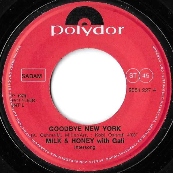 Milk And Honey – Goodbye New York (1979) – Foto 2