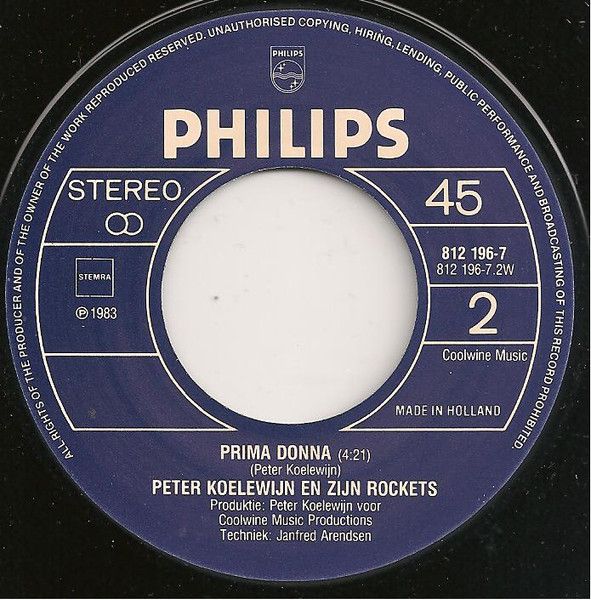 Peter Koelewijn & Zijn Rockets – Ik Ben Geen Jo-Jo (1983) – Foto 1