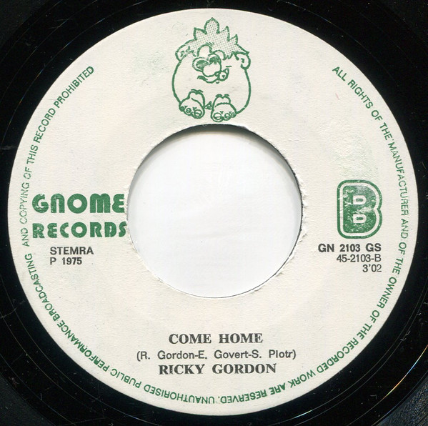 Ricky Gordon – (Oh, Let Me Be Your) Teddy Bear (1975) – Foto 1