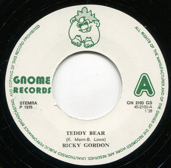 Ricky Gordon – (Oh, Let Me Be Your) Teddy Bear (1975) – Foto 2