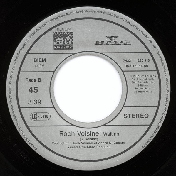 Roch Voisine – La Légende Oochigeas (1992) – Hoes