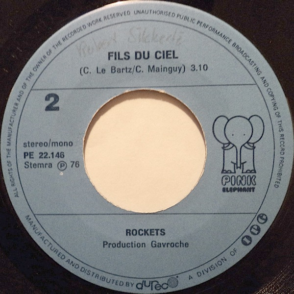 Rockets – Samouraï - Hymne Du Karaté (1976) – Hoes