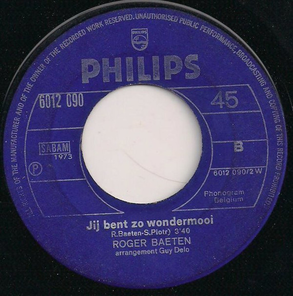 Roger Baeten – Blijf Je Bij Mij (1973) – Foto 1