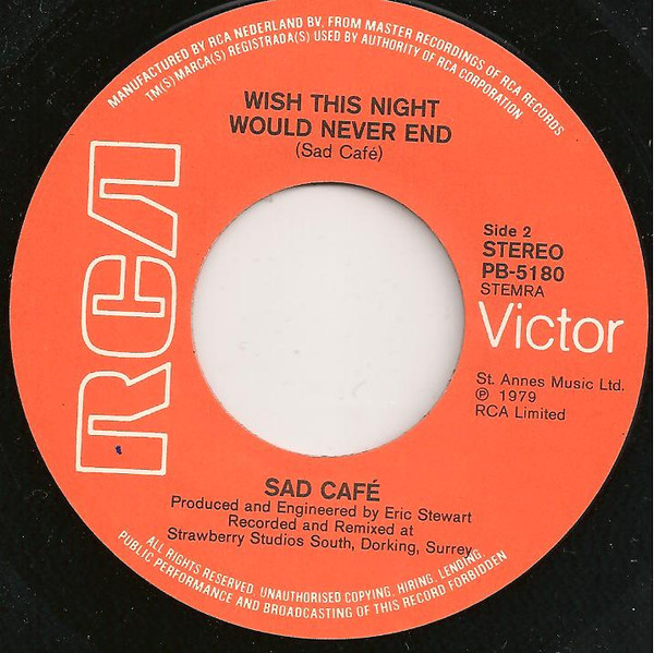 Sad Café – Every Day Hurts (1979) – Foto 1