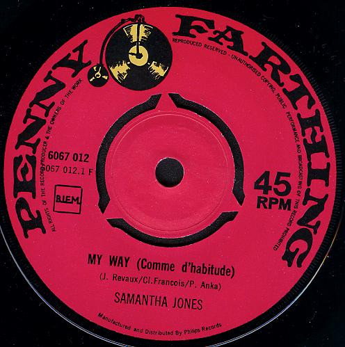 Samantha Jones – My Way (Comme D'Habitude) / Darling Be Home Soon (1970) – Foto 2