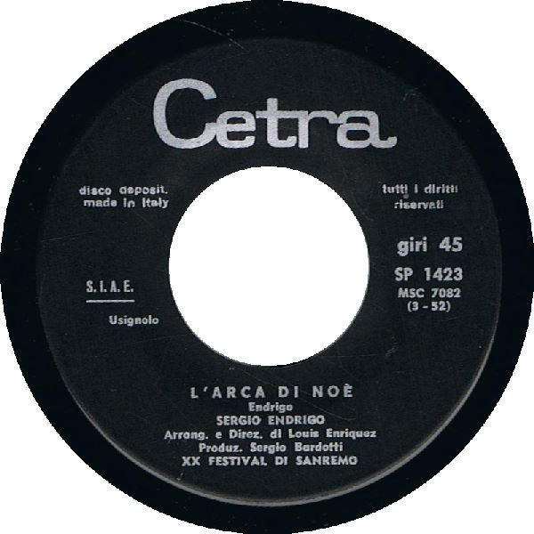 Sergio Endrigo – L'Arca Di Noé (1970) – Foto 2