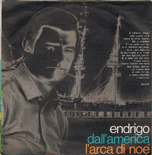 Sergio Endrigo – L'Arca Di Noé (1970) – Foto 3