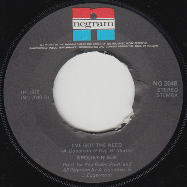 Spooky & Sue – I've Got The Need (1975) – Foto 2