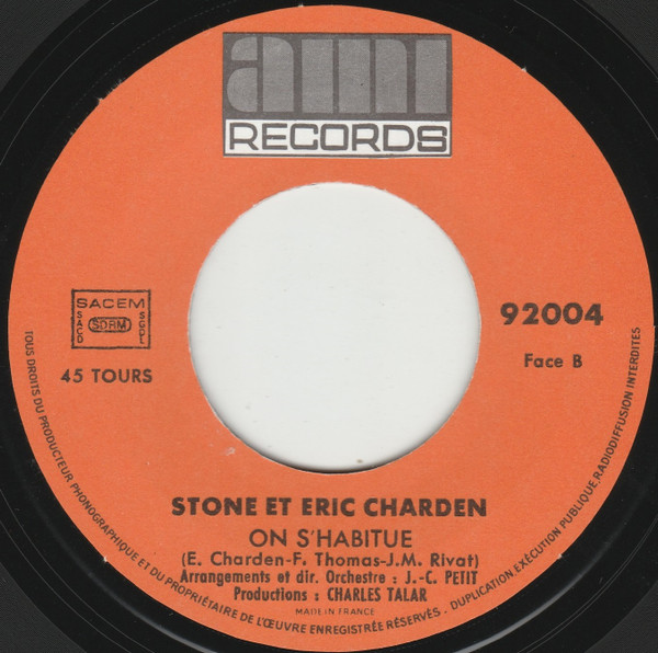 Stone Et Eric Charden – L'amour Pas La Charité... (1973) – Foto 1