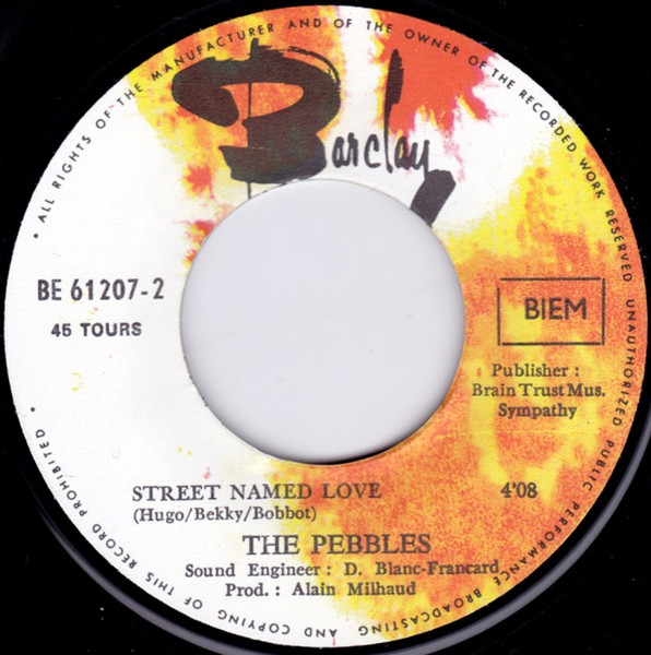 The Pebbles – Mackintosh / Street Named Love (1969) – Hoes
