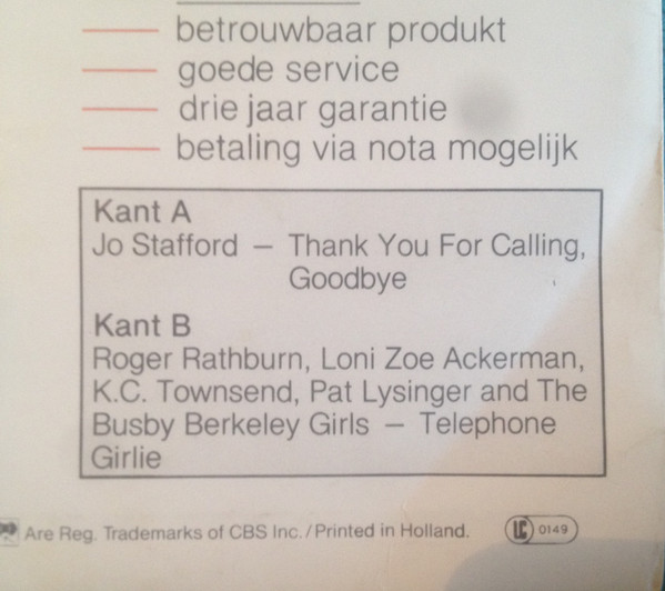 Various – Memofoon, De Knappe Druktoetstelefoon (1984) – Foto 3