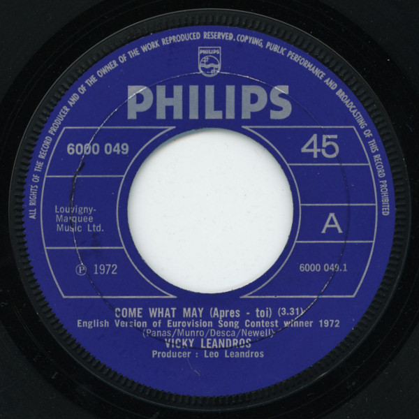 Vicky Leandros – Come What May (1972) – Hoes