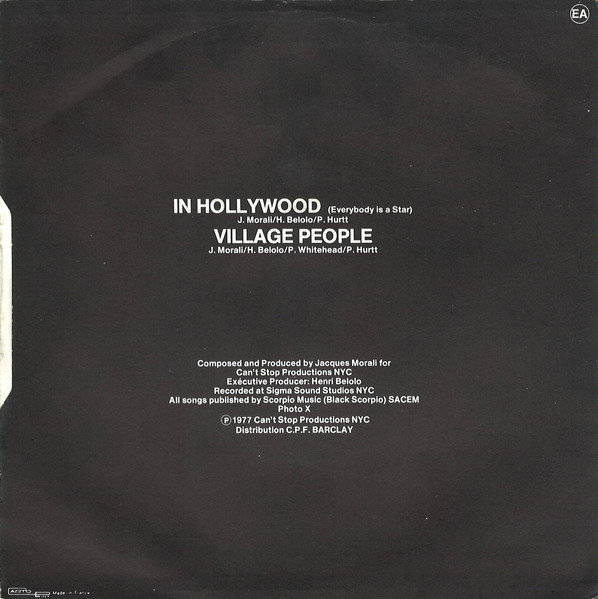 Village People – In Hollywood (Everybody Is A Star) (1977) – Foto 3