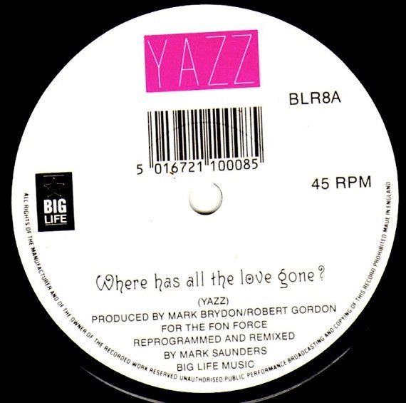 Yazz – Where Has All The Love Gone? (1989) – Foto 1