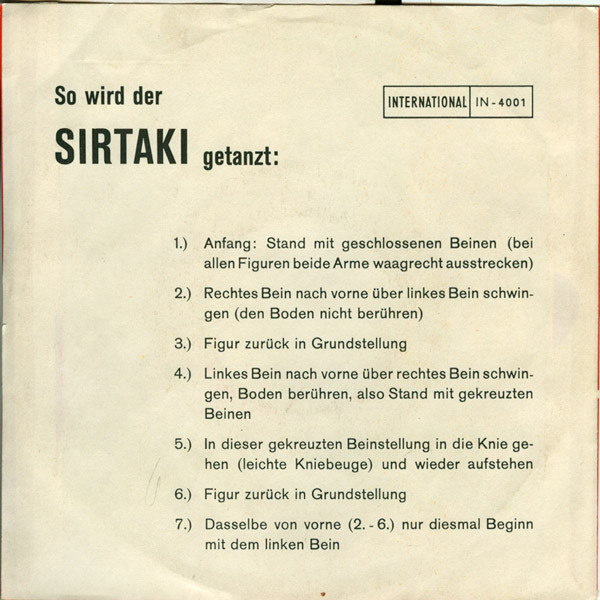 "Zorba The Greek" Orchestra – Zorba's Dance / Sirtaki (1965) – Foto 3