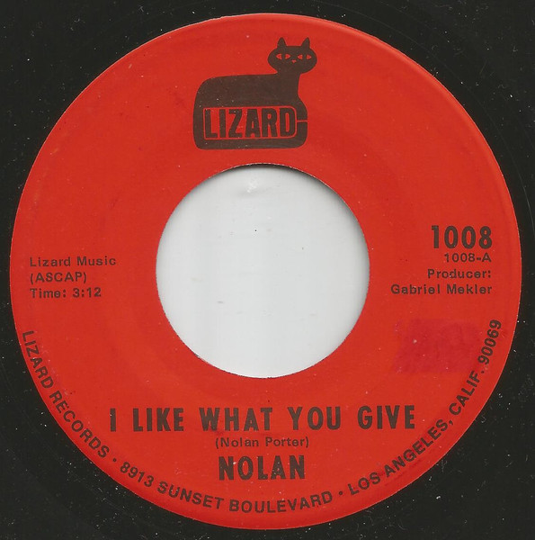 Nolan Porter – I Like What You Give / Somebody's Cryin' (1971) – Hoes