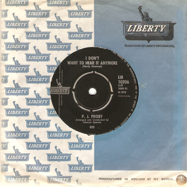 P.J. Proby – Let The Water Run Down (1965) – Hoes
