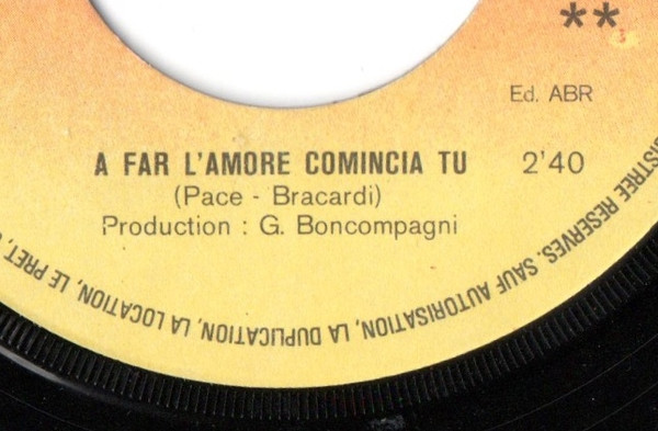 Raffaella Carrà – Puisque Tu L'aimes Dis-Le Lui / A Far L'amore Comincia Tu (1976) – Hoes