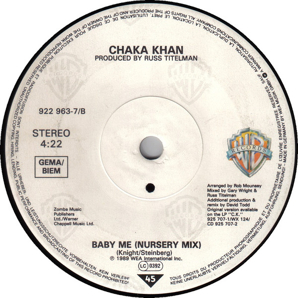 Chaka Khan – I'm Every Woman (Remix) (1989) – Hoes
