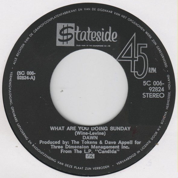 Dawn (5) – What Are You Doing Sunday (1971) – Hoes
