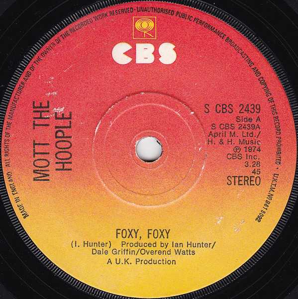 Mott The Hoople – Foxy, Foxy (1974) – Hoes