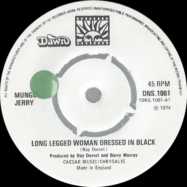 Mungo Jerry – Long Legged Woman Dressed In Black (1974) – Hoes