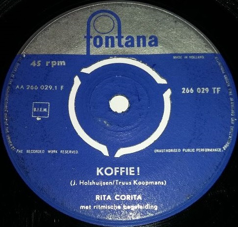 Rita Corita – Koffie! / Zo'n Schat Van Een Man (1957) – Hoes
